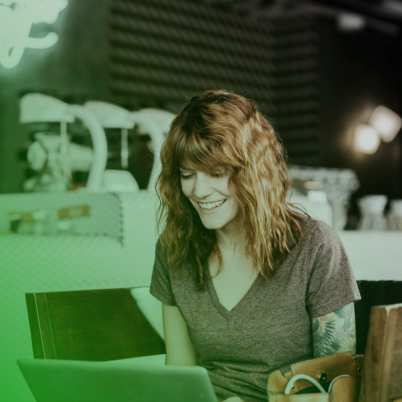 woman doing accounting